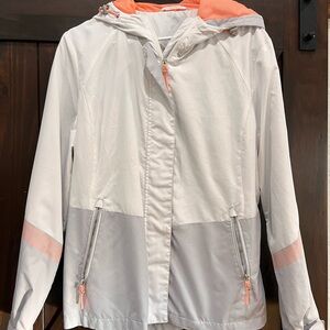 Free Country Women's White and Peach Hooded Jacket